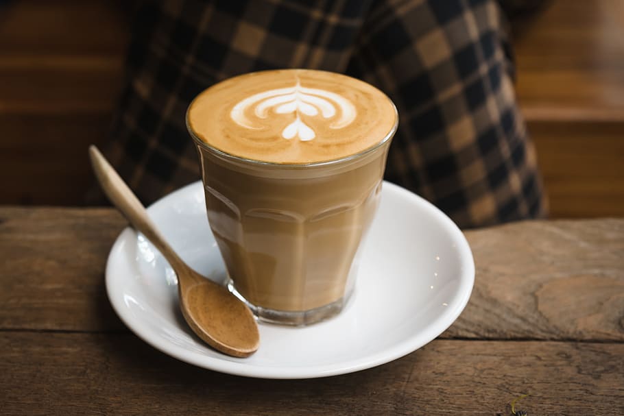 café, xícara, café expresso, fundo, bebida, quente, de madeira, loja, cappuccino, branco