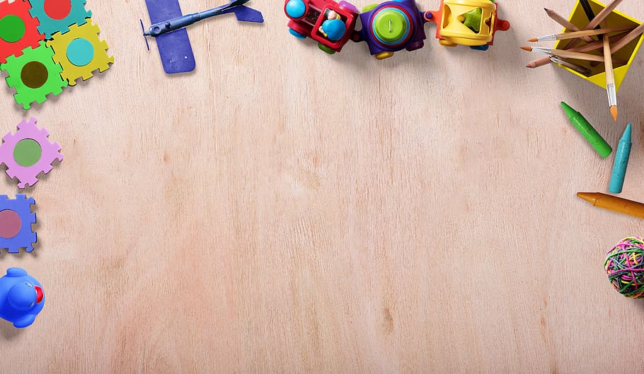 toys, frame, background image, puzzle, rubber duck, paper planes, railway, pens, crayons, cat's cradle