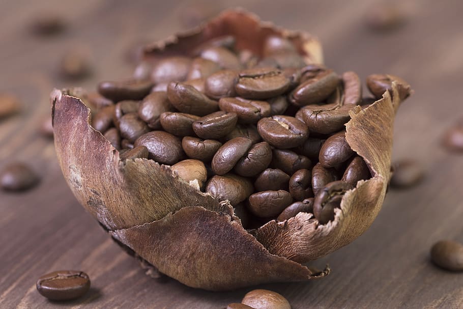 coffee, coffee beans, roasted, cafe, caffeine, brown, food and drink, food, wood - material, still life