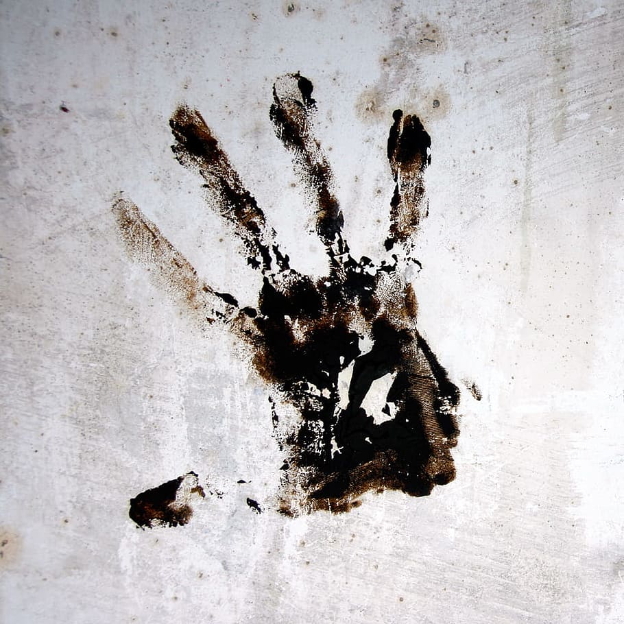 grunge, hand, print, handprint, stamp, fingerprint, palm, thumb, finger, shape