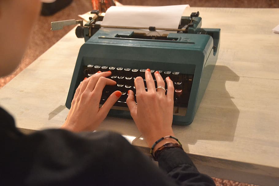 máquina de escribir, secretaria, escribir, máquina, retro, tipo, nostalgia, teclado, autor, texto