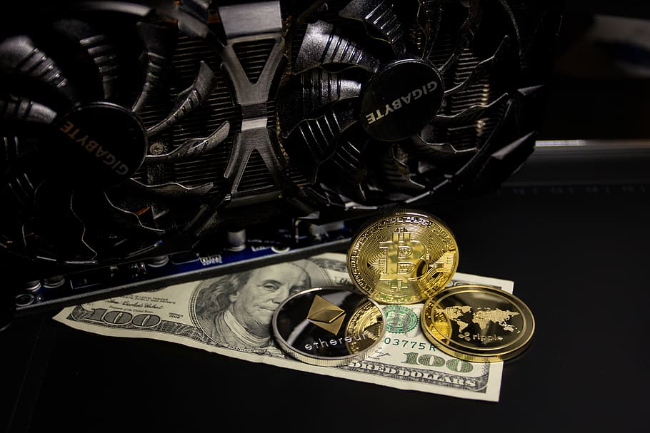 oro, criptomoneda, dinero, finanzas, virtual, bitcoin, intercambio, pago, moneda, blockchain