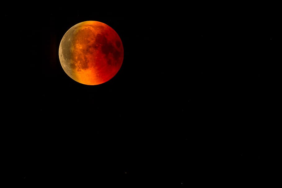 lua de sangue, lua, eclipse lunar, luar, nascer da lua, dor, espaço, céu, astronomia, noite