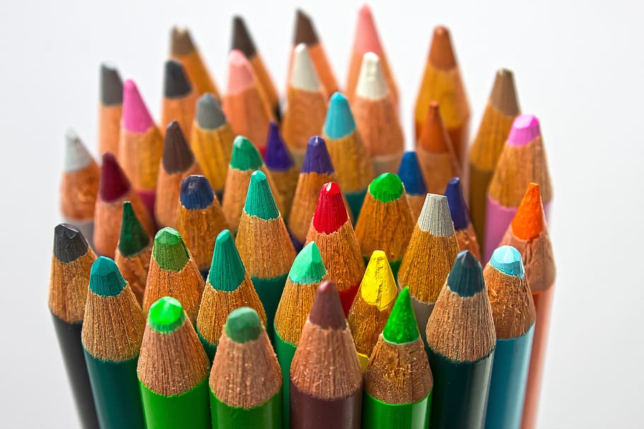 lápis colorido, dispositivo de escrita ou desenho, colorido, cor, mina, manga, madeira lacada, interracial, pontudo, dicas sobre