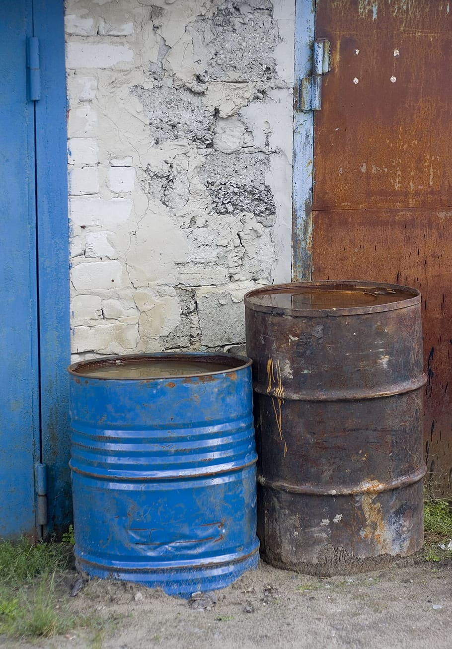 barrel, biohazard, blue, cask, chemical, chemistry, color, container, danger, disaster