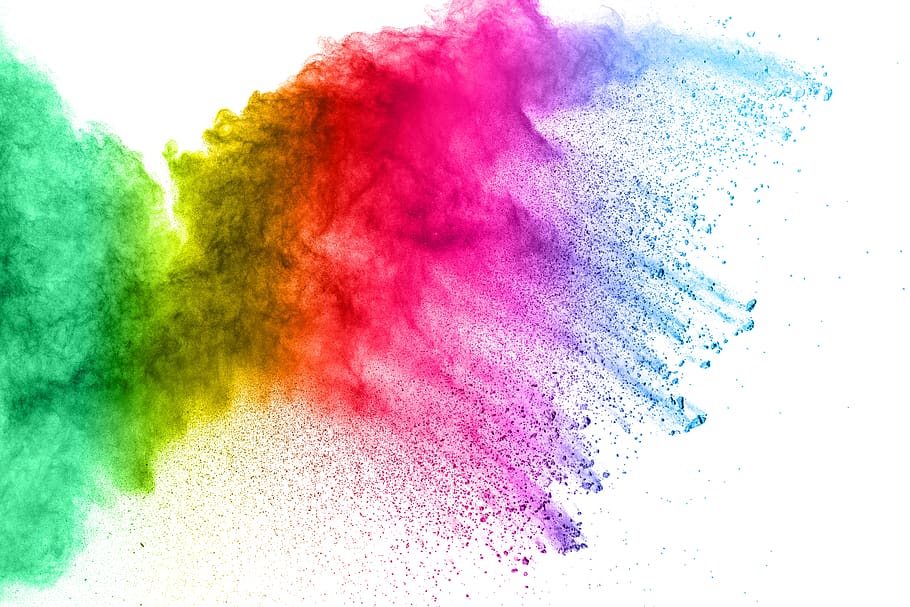 color, holi, dust, background, explode, powder, abstract, black, blast, blow