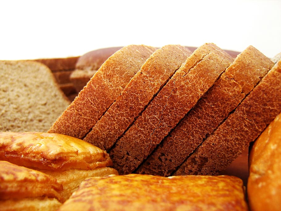 bread, food, meal, bun, buns, nobody, snack, breakfast, bakery, loaf