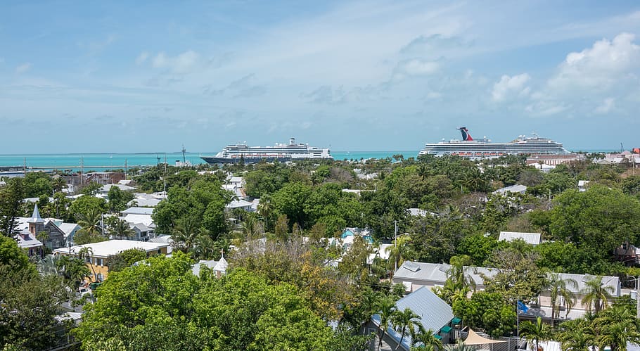 key west, florida, architecture, cruise ships, tourism, travel, summer, outdoor, tropical, vacation