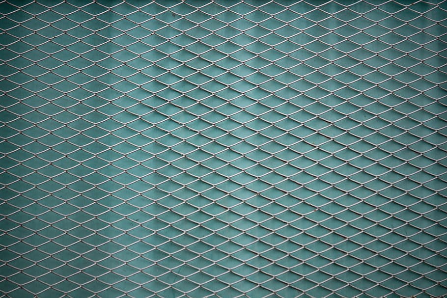 fence, fence grid, grid, green texture, gray background, web, texture, abstract, chainlink, security