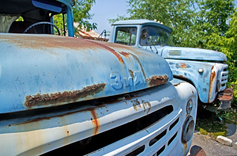 car, rust, the abandoned, truck, old, oldtimer, rusted, scrap, vintage, corrosion