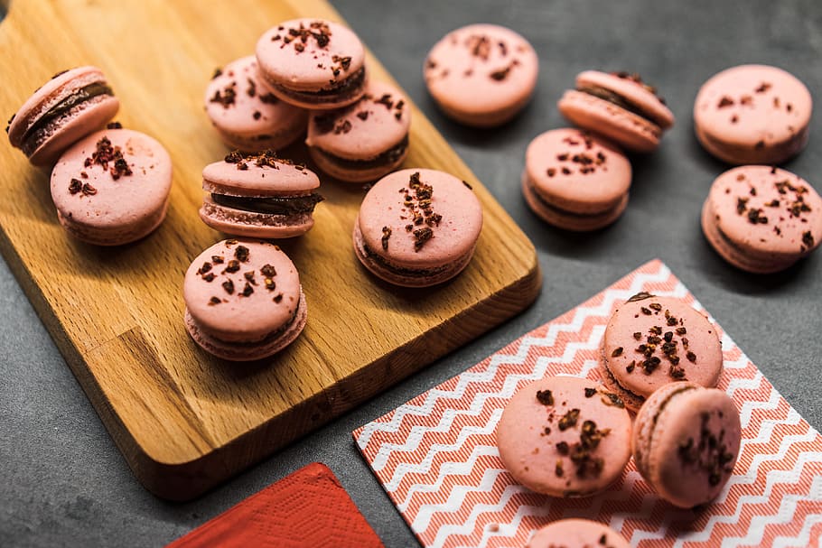 pink macarons, baking, colorful, colors, eating, food, foodie, homemade, lovely, macarons