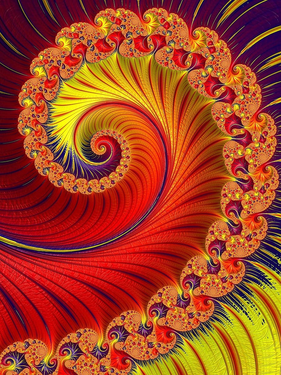 art, fractal, tiger, mathematical, texture, colorful, pattern, art and craft, ornate, multi colored