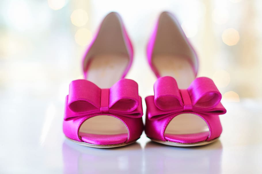 pink wedding shoes, various, love, wedding, shoe, pink color, fashion, indoors, close-up, high heels