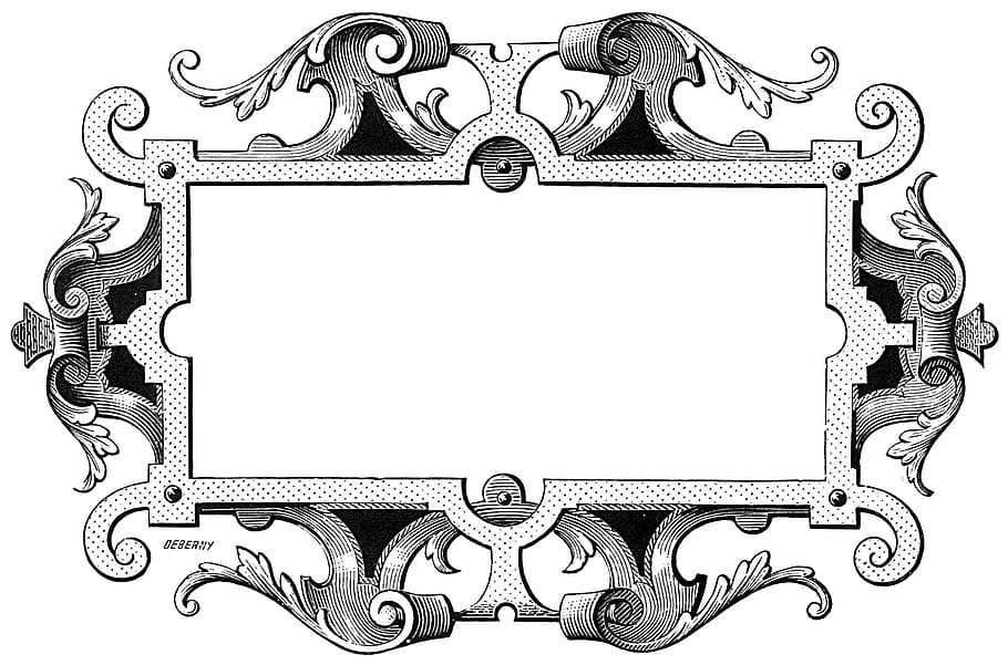 floral, frame, white, mirror, graphics, object, picture frame, white background, design, copy space