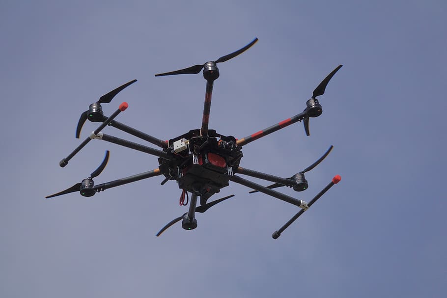 dron, vuelo, cielo, volador, quadrocopter, remotamente, reloj, electrónica, espía, cámara