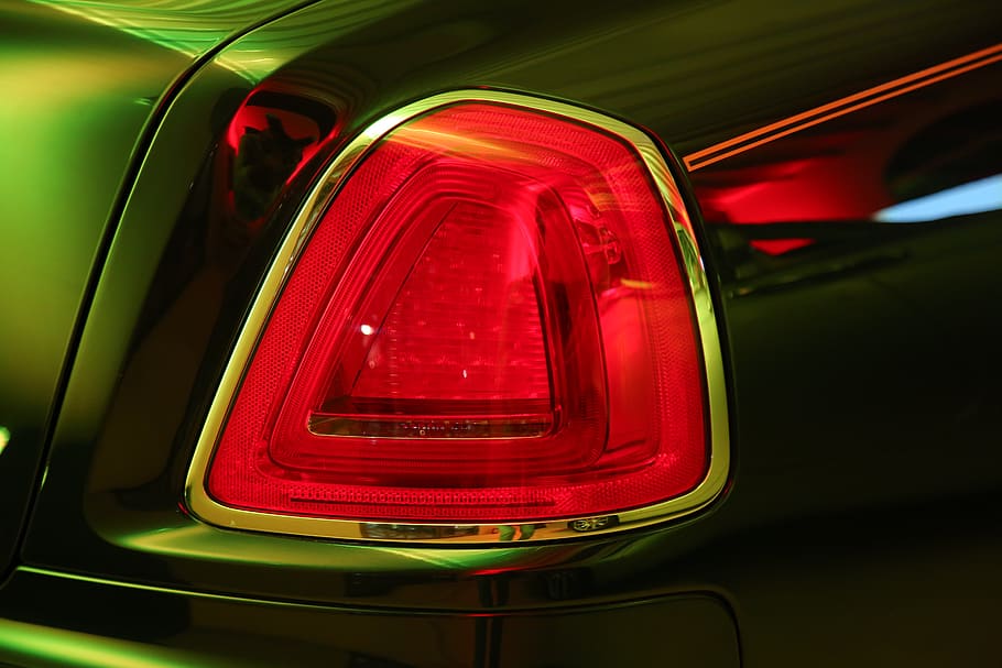 car, headlight, tail light, rear view, cut out, light brake, equipment, extreme close-up, fashion, fashionable