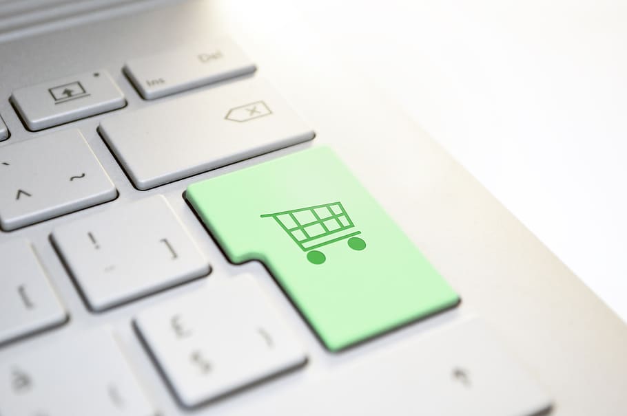 compras, teclado, entrar, botão, carrinho de compras, loja, online, web, venda, compre agora
