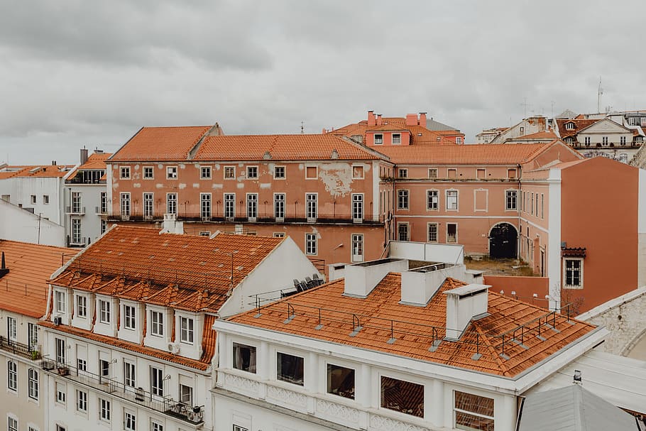 cityscape, lisbon, portugal, day, architecture, buildings, old town, town, Europe, urban