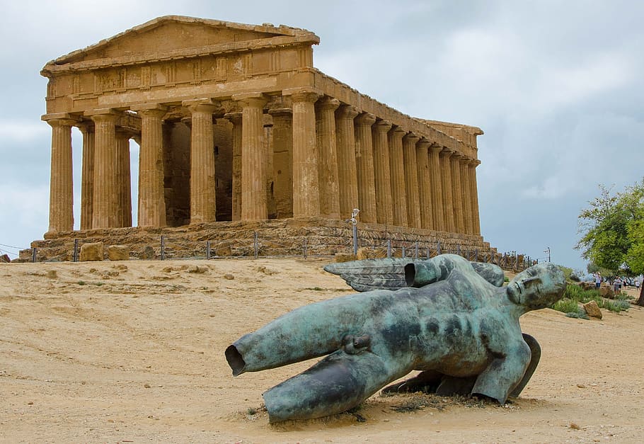 sicily, valley, temple, archaeology, stone, architecture, tourism, agrigento, antiquity, religion
