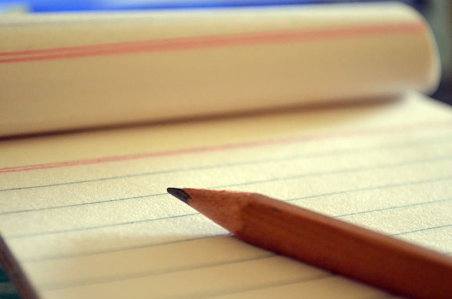 buku catatan, pensil, bisnis, pendidikan, ide, belajar, bersantai, menulis, kertas, pena