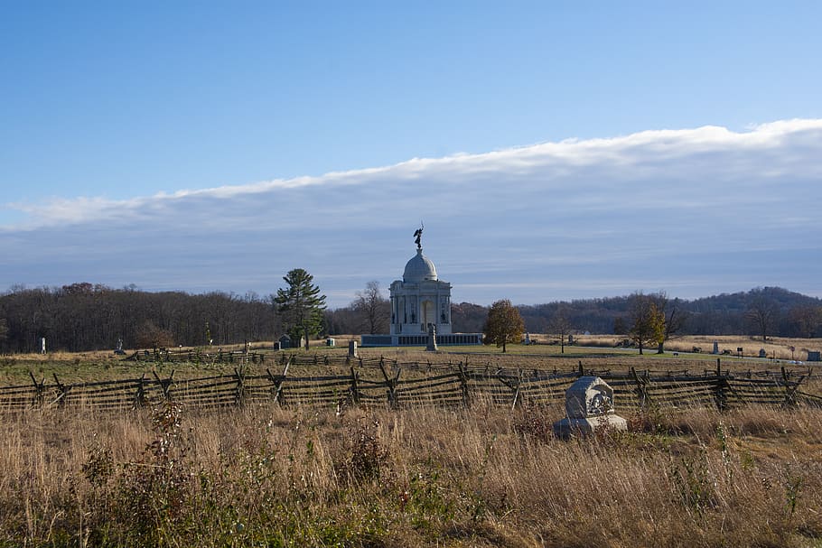 gettysburg, battlefield, history, battle, war, civil war, military, landscape, park, historic