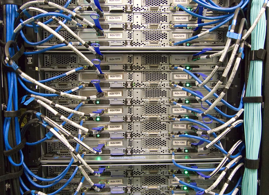 сервер, оцифровка, мэйнфрейм, компьютер, цифровой, двоичный, кабель, сеть, центр обработки данных, интернет