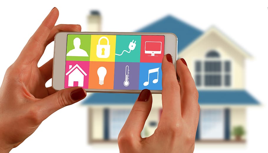 smart home, house, technology, multimedia, smartphone, house technology, programming interface, radio, security, automatically