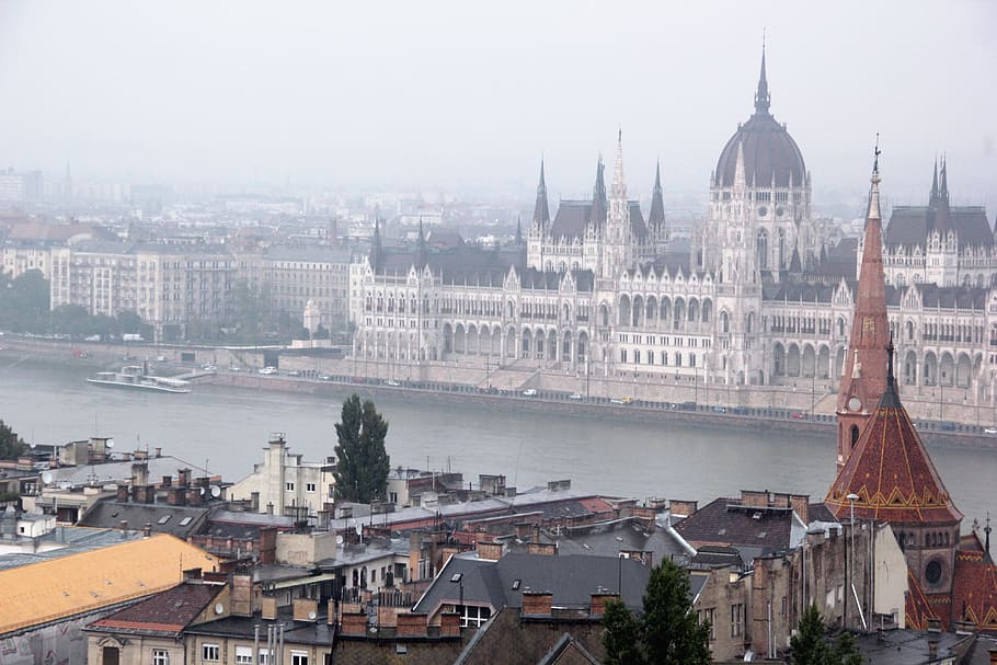 budapest, perjalanan, timur, parlemen, pariwisata, hungaria, tepi sungai, pusat kota, tujuan, jelas
