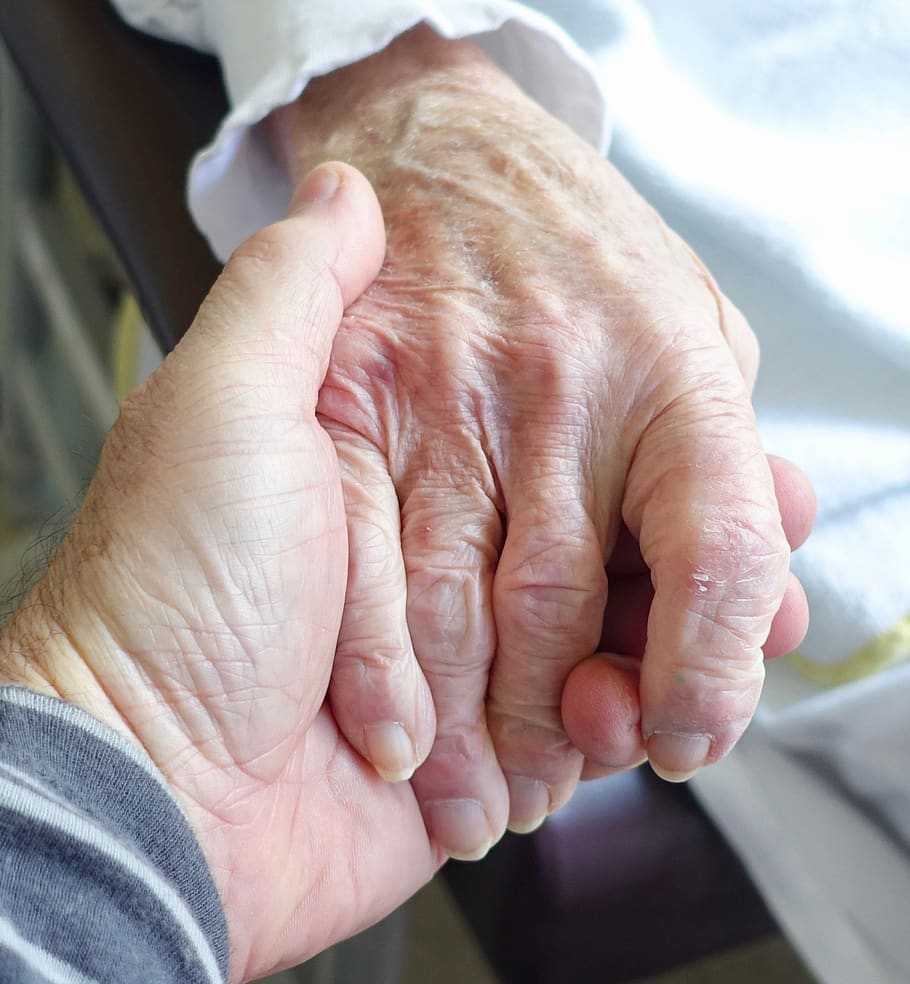 hand, aged, care, sympathy, senior, elderly, woman, human, dependent, loneliness
