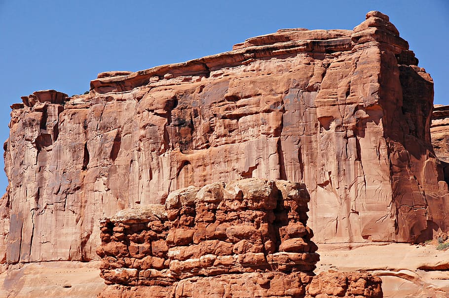 um, muitos, interessante, formações, arcos, nacional, parque, moab utah, utah., originalmente