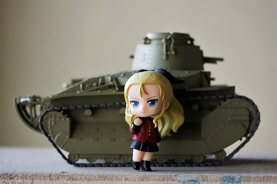 tank, battle, war, girls, panzer, vehicle, type, 89, old, vintage