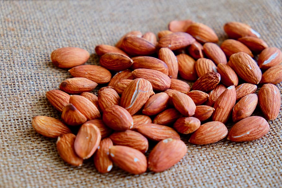 almond, brown, beans, jute, snack, food, food and drink, nut, nut - food, wellbeing