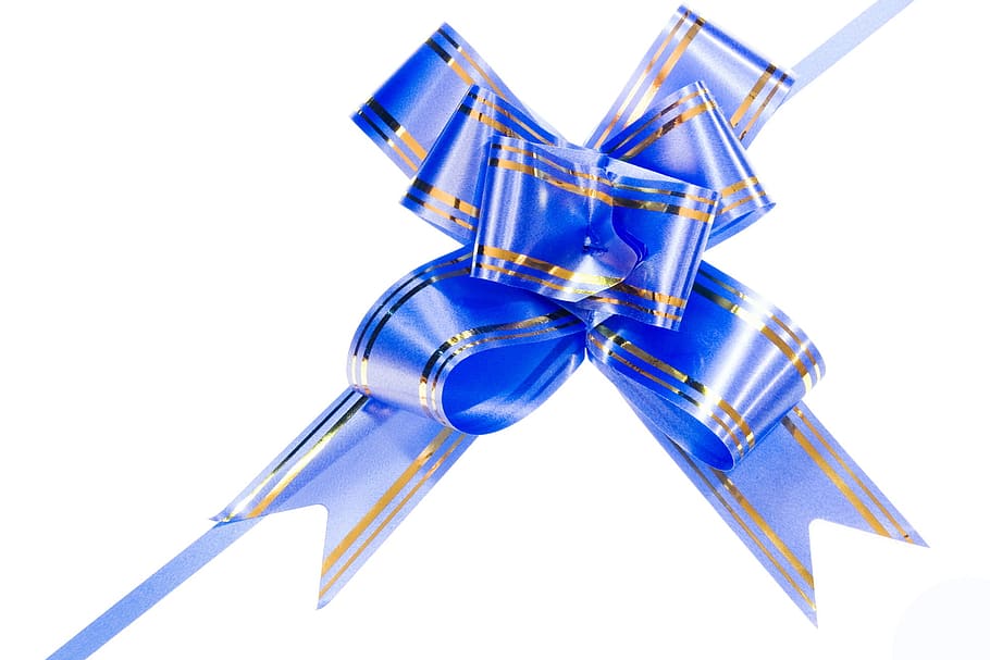 blue, bow, box, celebrate, celebration, christmas, closeup, colorful, decoration, gift