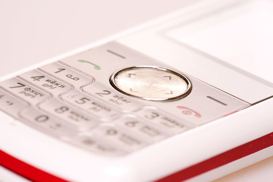 móvel, telefone, comunicação, botões, contato, ligar, responder, eletrônica, close-up, dentro de casa
