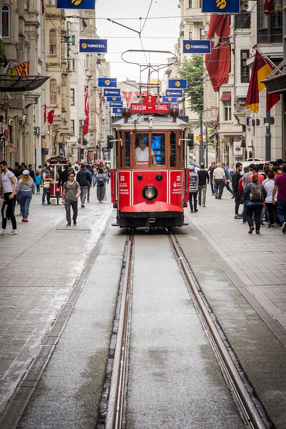 tram, taksim square, city, taksim, square, historical, retro, urban, transport, traditional