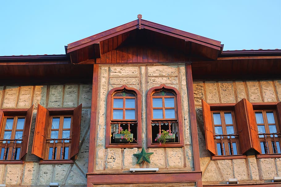 architecture, safranbolu, turkey, home, built structure, building exterior, window, building, day, wood - material