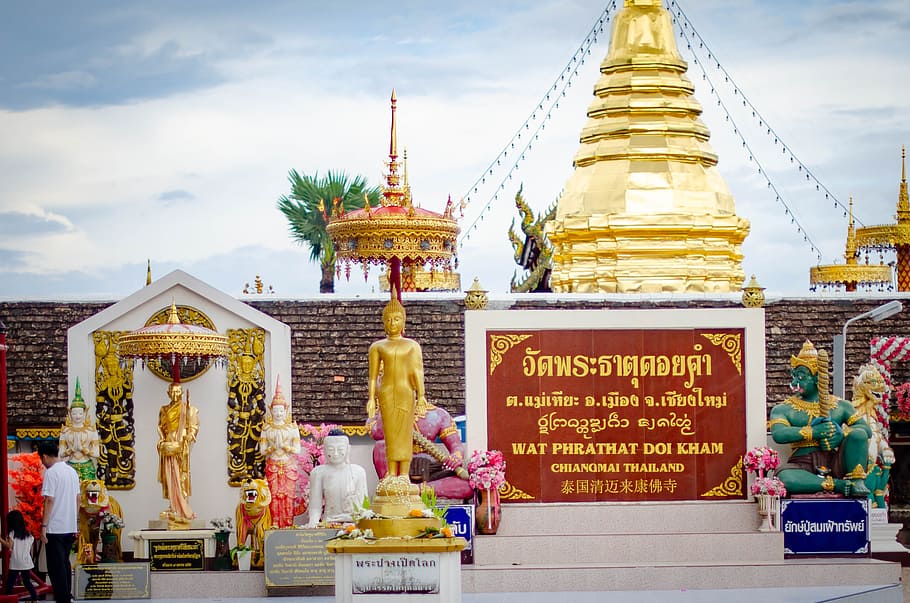 Uno, popular, templo, Chiang Mai, Tailandia, religión, viajes, arquitectura, cultura, antigua