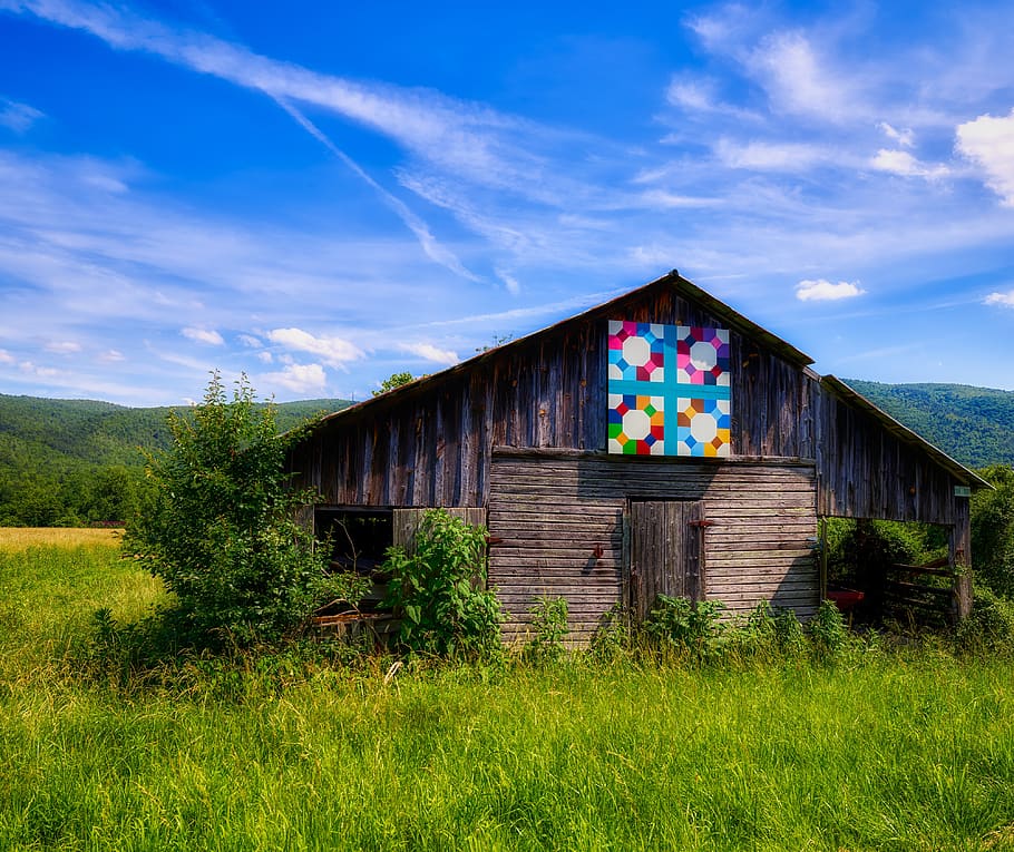 north carolina, quilt barn, farm, ag, agricultural, sky, clouds, landscape, scenic, nature