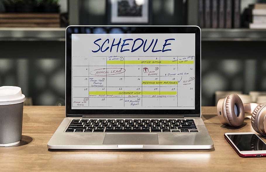 jadwal, acara, agenda, janji temu, kalender, komputer, tanggal, ruang desain, meja, desktop