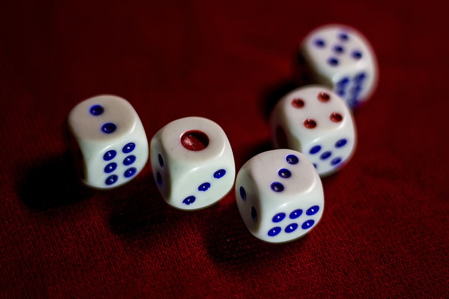 dice, game, chance, gamble, statistic, probability, win, long straight, fun, yahtzee