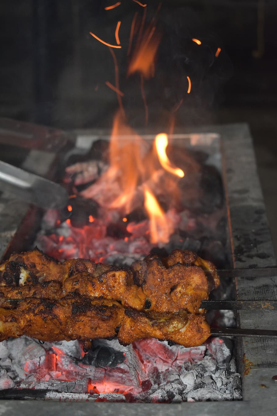 bbq, chicken, food, barbecue, meat, grilled, grill, meal, cooking, tasty