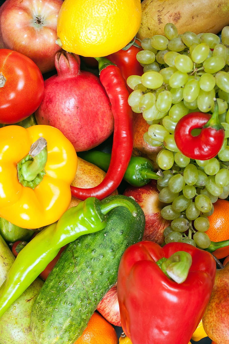 fundo, colorido, delicioso, alimentação, fruto, fresco, saudável, laranja, doce, vegetal