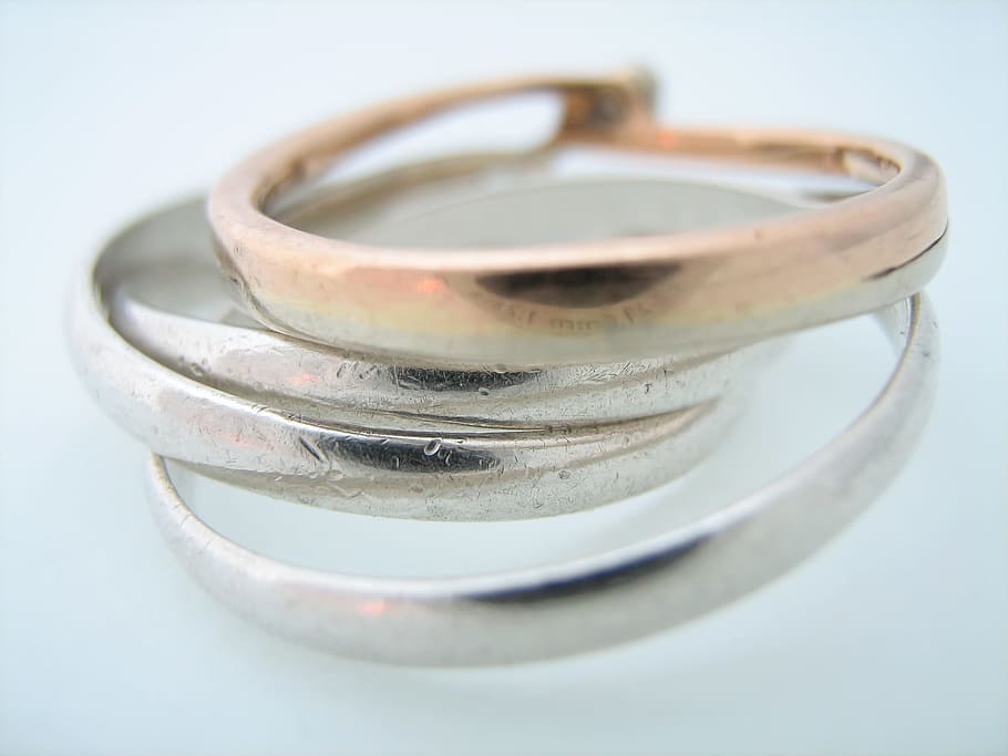 rings, silver, jewelry, shiny, metallic, ceremony, macro, marriage, metal, reflection