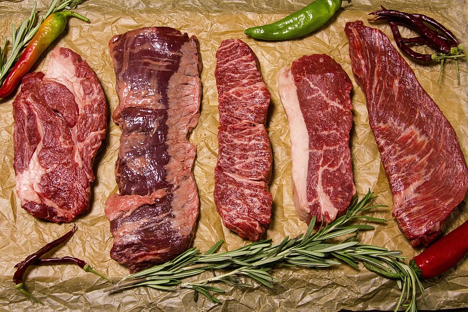 raw meat steak, food and Drink, meats, steak, meat, food, freshness, red meat, raw food, beef