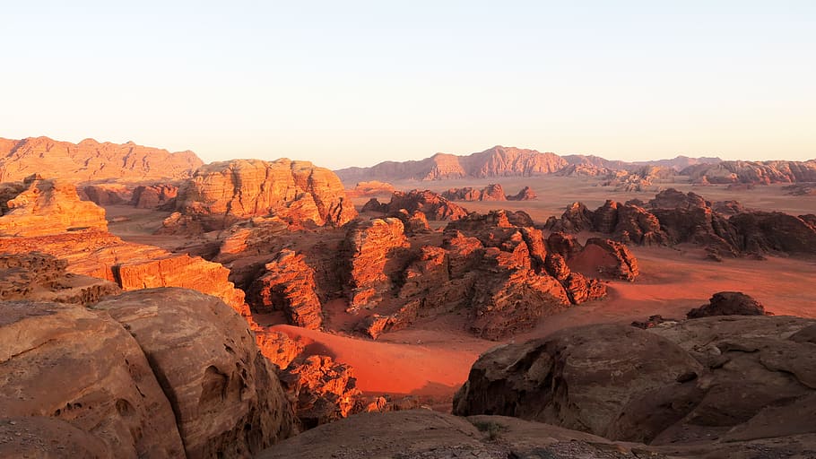 desert, jordan, wadi rum, wild, sandstone, nature, landscape, rock, rock - object, solid