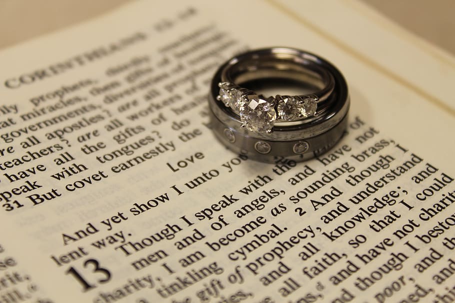 anillos de boda, amor matrimonial, amor de pareja, anillos de boda religiosos, jesús, propuesta, biblia, unión, anillos, romance