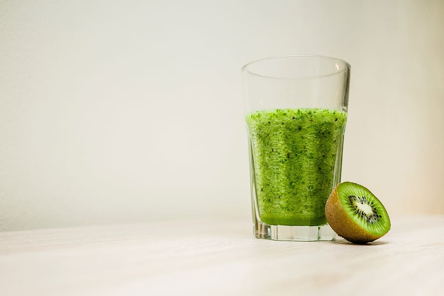 suco de kiwi, bebida, fruta, vidro, verde, saudável, suco, refrescante, alimentação saudável, copo de bebida