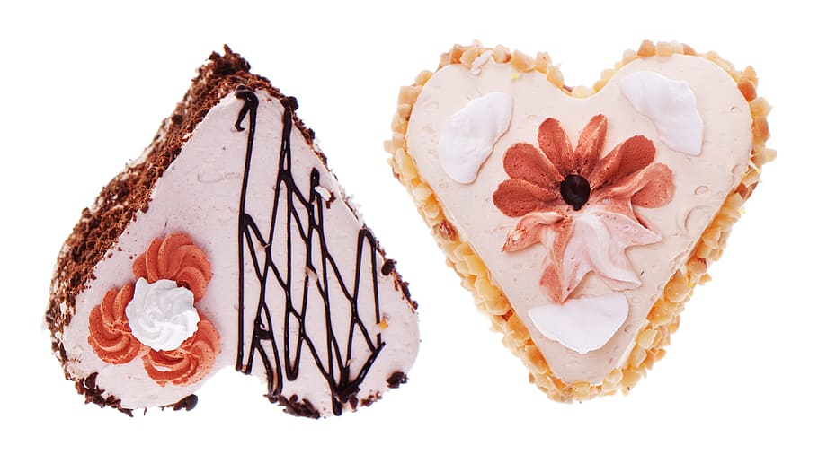 heart, shape, bake, cake, candy, cream, crust, cupcake, dairy, dessert