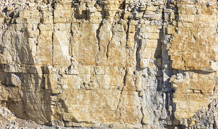 quarry, rock, limestone, gravel pit, sandpit, crash, texture, gravel, wall, abstract