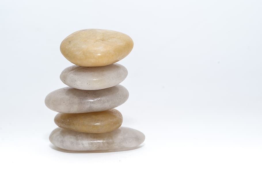 equilíbrio, pedras, seixos, bem-estar, sauna, terapia, natureza, relaxar, pilha, harmonia